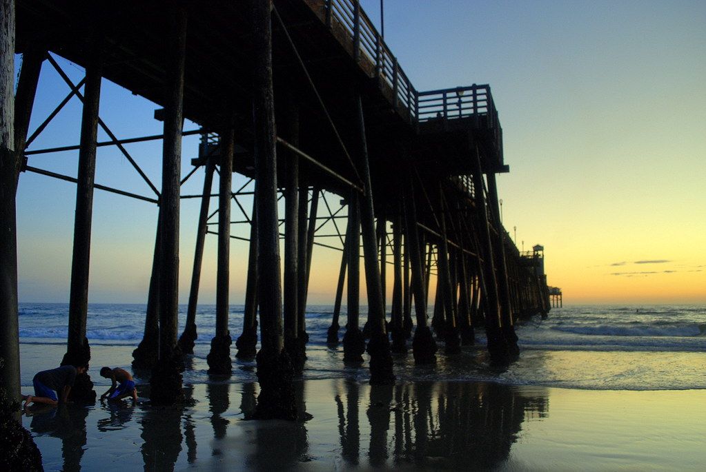 Oceanside Harbor Beach, CA view 2