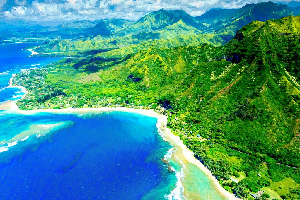 Haena Beach, HI view 1