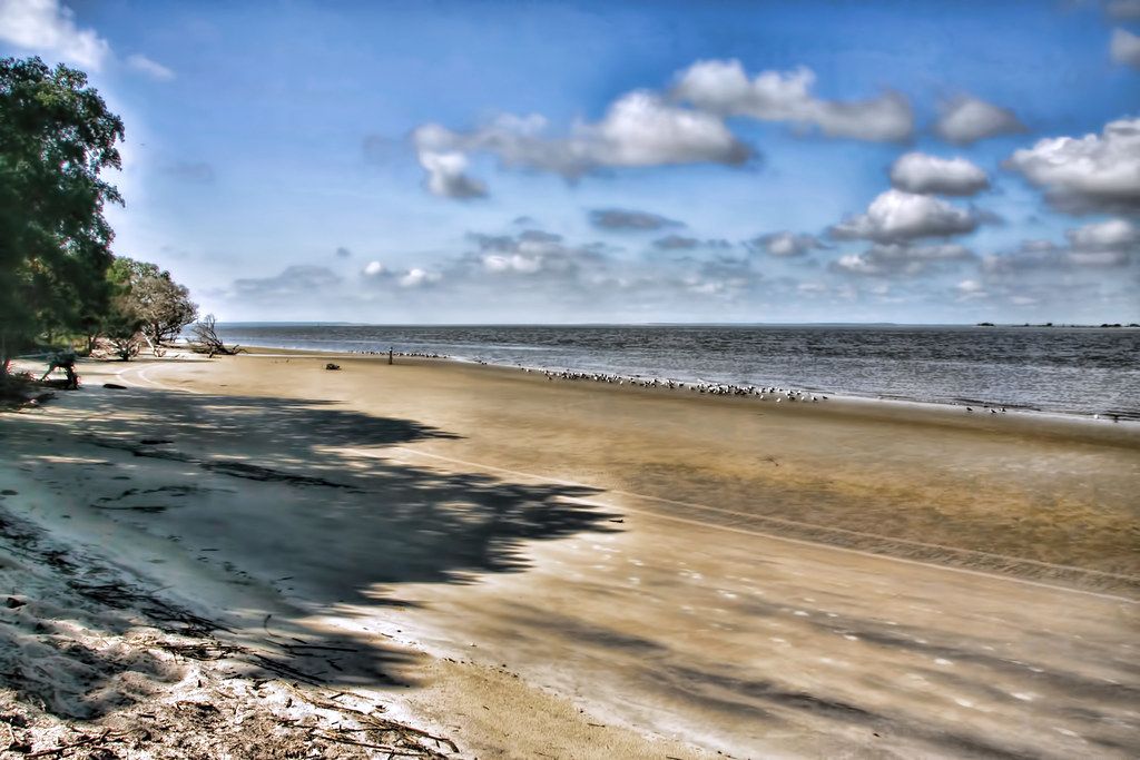 Sharktooth Beach on Jekyll Island, GA